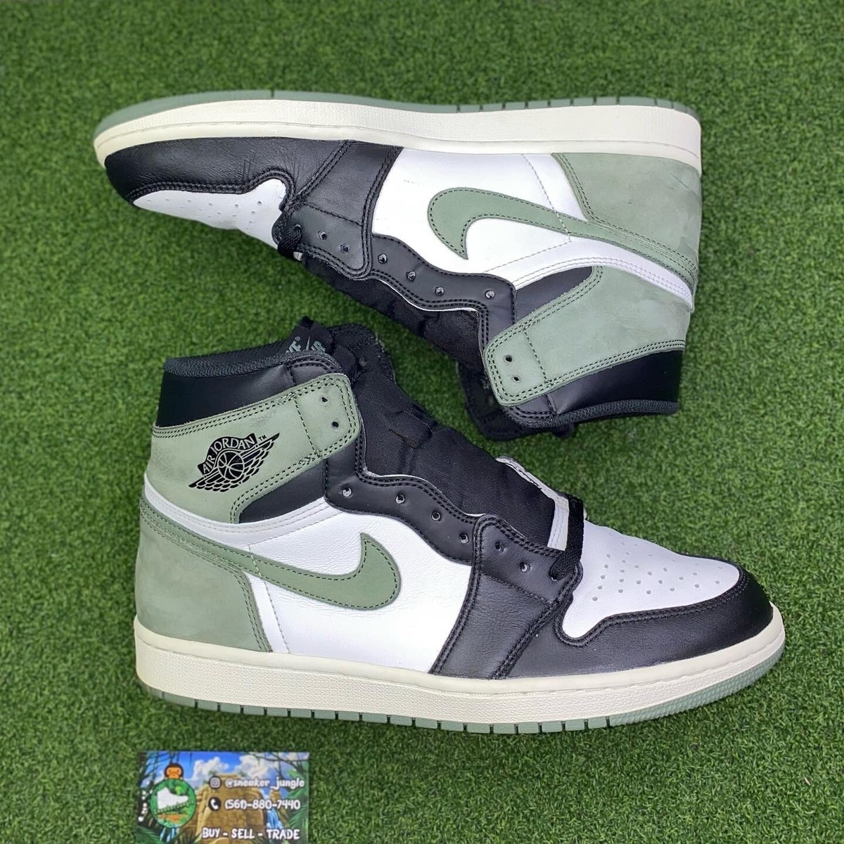 SIZE Air Jordan Retro High OG CLAY GREEN 2018 555088-135