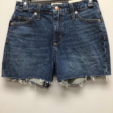 Universal Thread Womens Jean Shorts Blue Vintage Stretch Frayed Hem 0/25R New
