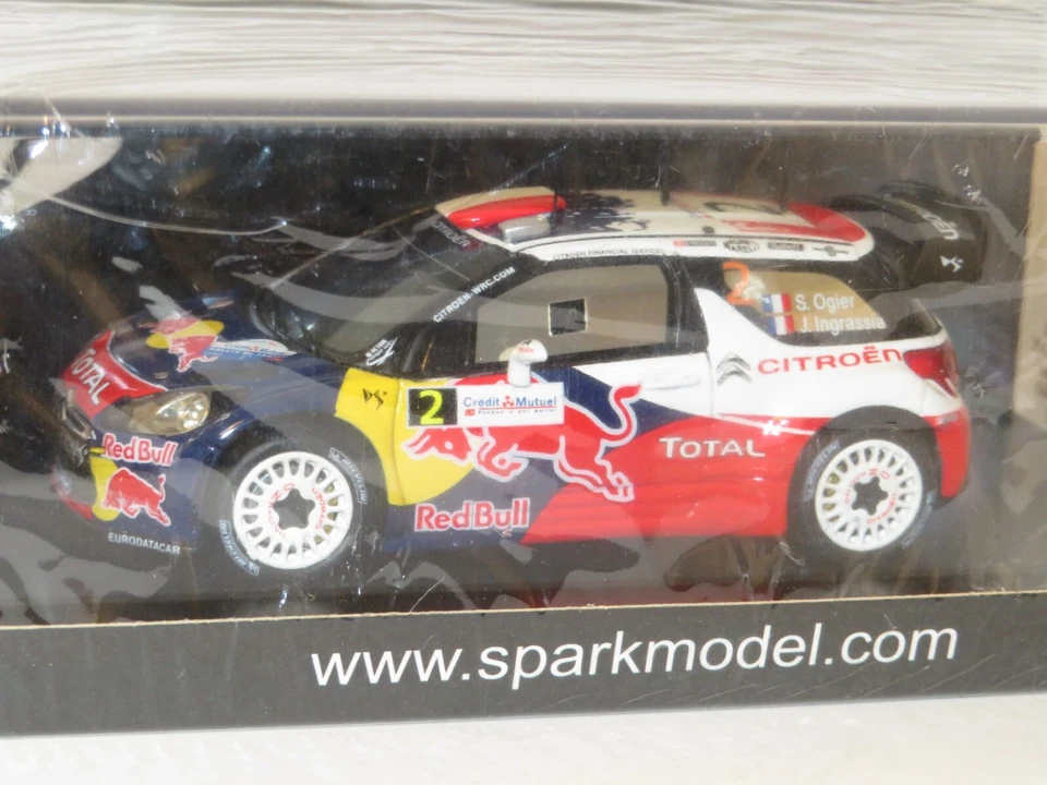 1/43 Citroen DS3 WRC  Red Bull   Winners Rally France Alsace  2011  #2 S.Ogier - Image 3 of 4