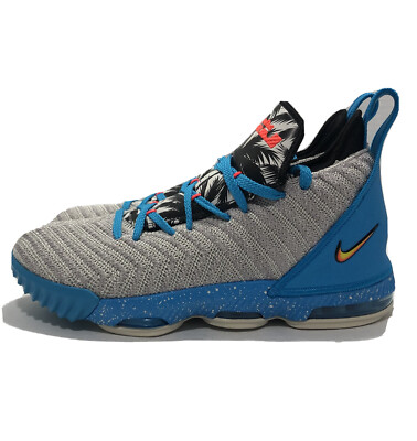 lebron 16 gray and blue