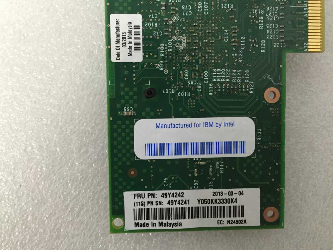 IBM 49Y4242 49Y4241 Intel I340-T4 Quad Port Ethernet Gigabit IBM 49Y4242 49Y4241 Intel I340-T4 Quad Port Ethernet Gigabit