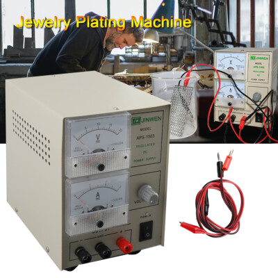 Jewelry Gold Plating Machine 1503 Gold/Silver Electroplating Rectifier kit 110V