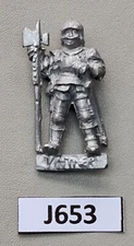 GW 1987 Vintner Empire Bretonnian Knight Fighter with Halberd - (J653)  Metal
