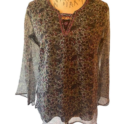 India Boutique Blouse Beautiful Condition Beautiful Beading