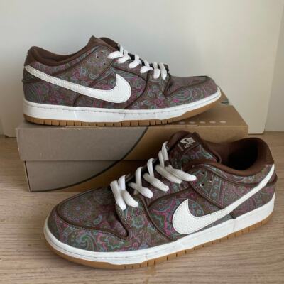 RARE  Nike SB Dunk Low Pro Paisley Brown Men Sneakers DH7534-200 -Size 11.5