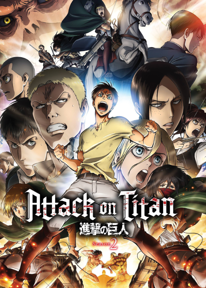 Cartaz Japonês Clássico Anime Attack on Titan, Decoração do Quarto,  Adesivos de Parede, Shingeki no Kyojin The Final Season, Parte 2, Novo, 2022