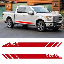 Red Mountains Decal Graphic Side Body Vinyl Stickers Car Off Road Pickup Truck