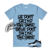 Foamposite Psychic Blue Black Air One T Shirt Match DIFF