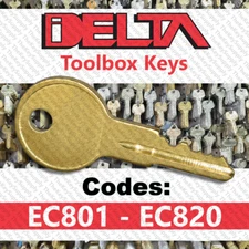 Delta Tool Box Key Cut to Your Code EC801 - EC820