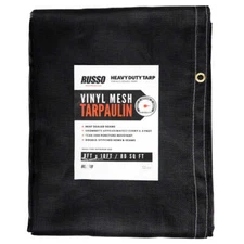 8X10 Vinyl Coated Mesh Tarp for Dump Truck Fence Cover Landscape Trailers