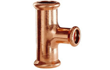 VSH Aalberts Copper Press Fitting M-contour T-Piece Pack of 5 35x28x35