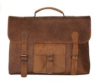 Craftvilla Vintage Leather Satchel, Outer Pocket For Phone, 1.1 Kg,15wx11hx3d Craftvilla Vintage Leather Satchel, Outer Pocket For Phone, 1.1 Kg,15wx11hx3d