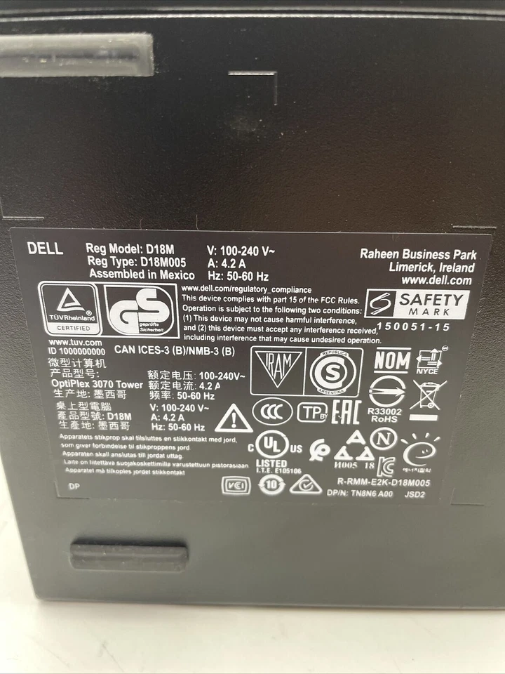Dell OptiPlex MT 3070 Core i5-8400 @ 2.80GHz 8GB DDR4 256GB SSD-WINDOWS 11 - Image 2 of 3