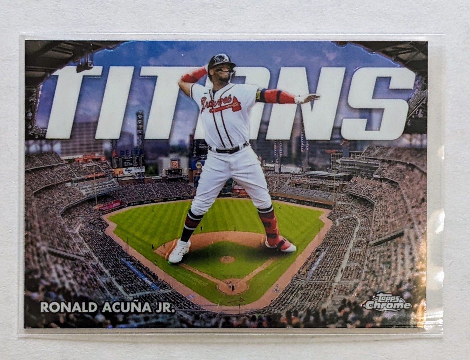 2023 Topps Chrome Ronald Acuna Jr. Titans #CT-5 Atlanta Braves