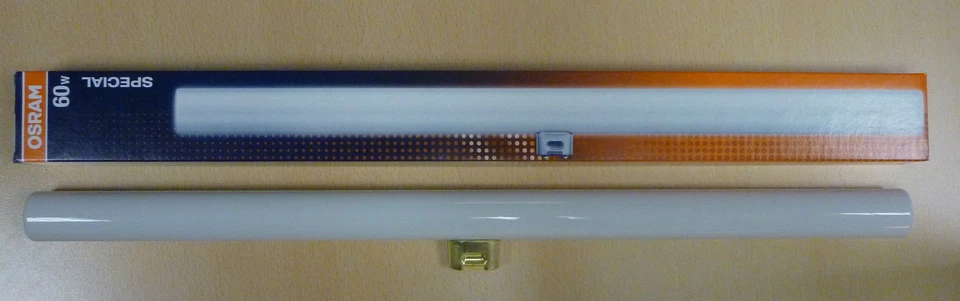 OSRAM/RADIUM SPECIAL LINESTRA  60W S14d opal weiß Linienlampe 1 Sockel DIMMBAR ! - Bild 3 von 4