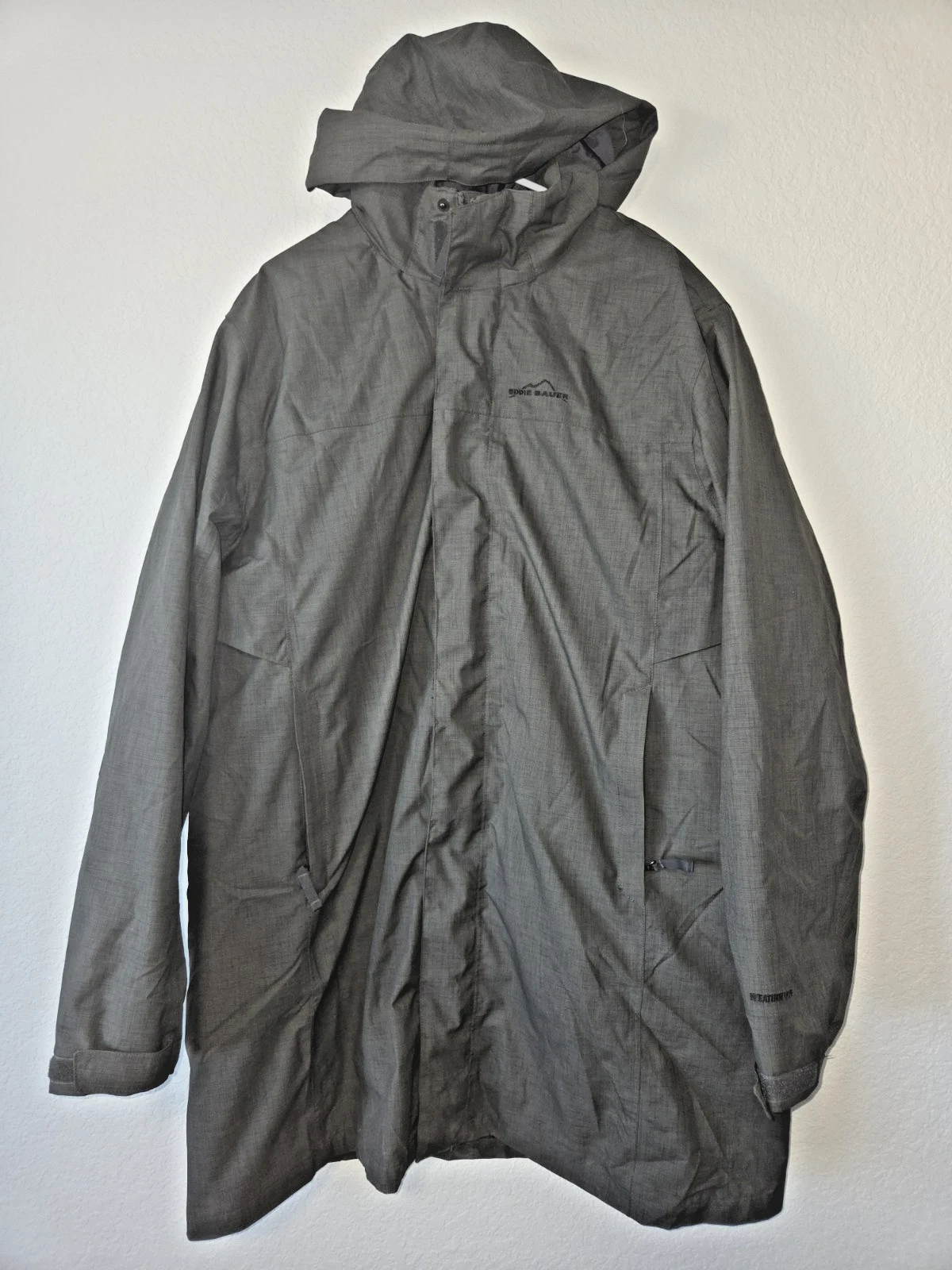 Eddie Bauer WeatherEdge Jacket Plus Insulated Mens XL Waterproof Gray