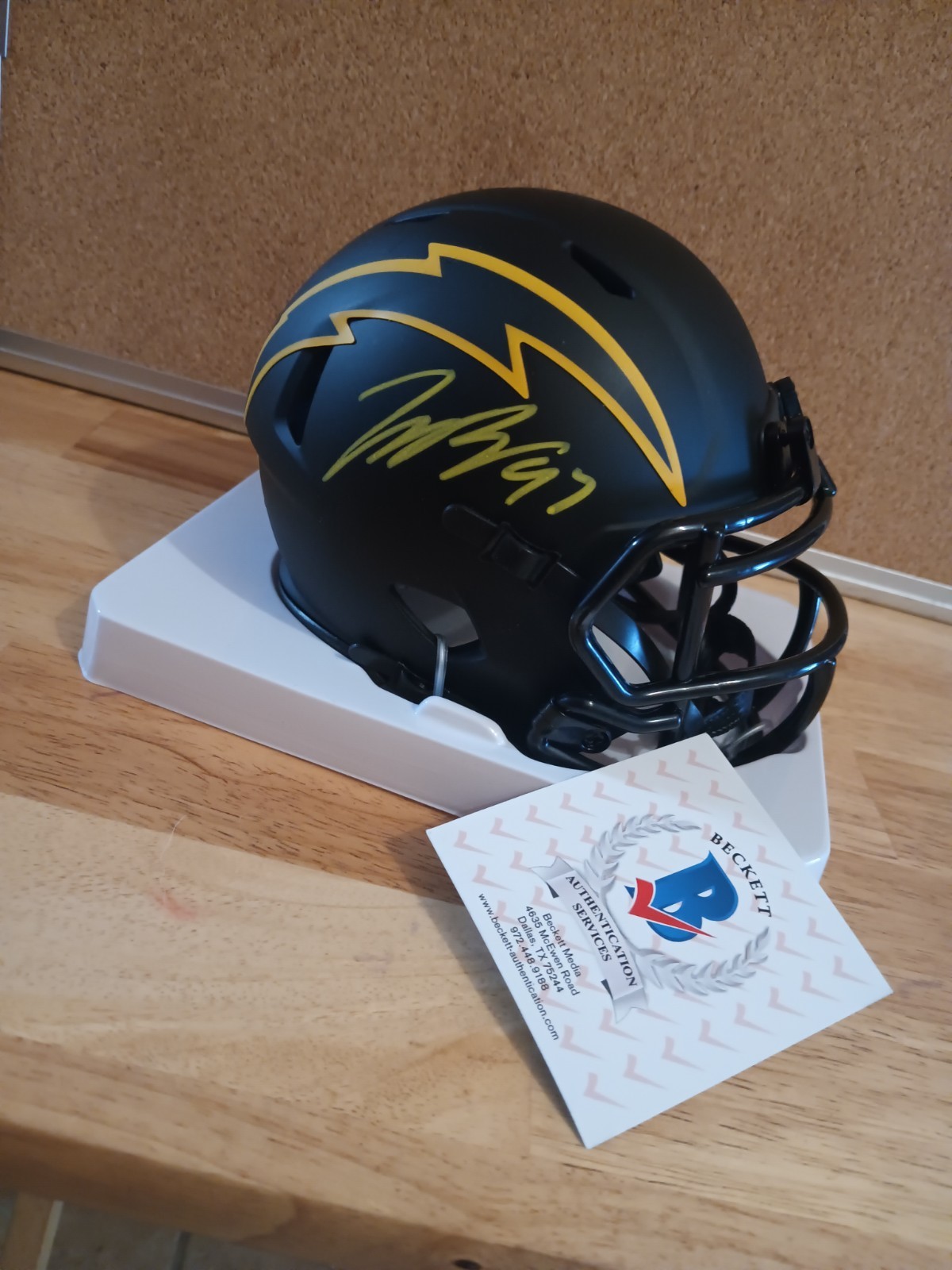 Joey Bosa Autographed Signed Eclipse Alternate Mini Helmet Beckett Certified 