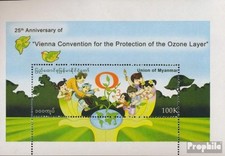 Briefmarken Birma (Myanmar) 2010 Mi Block2 postfrisch Schutz der Ozonschicht