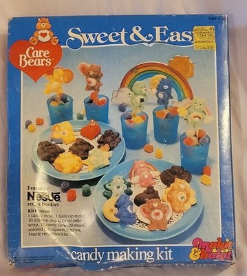 Rare Vintage Sweet & Easy Candy Making Care Bears Sunshine Bright Heart Bedtime 