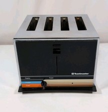 Vintage Toastmaster D136 Wide 4 Slot Pastry Toaster Tested-Works