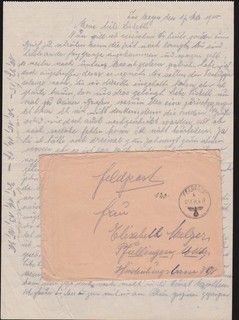 25. Infanterie Division. Raum Laon Frankreich. FP. Brief mit Inhalt 17. Mai 1940