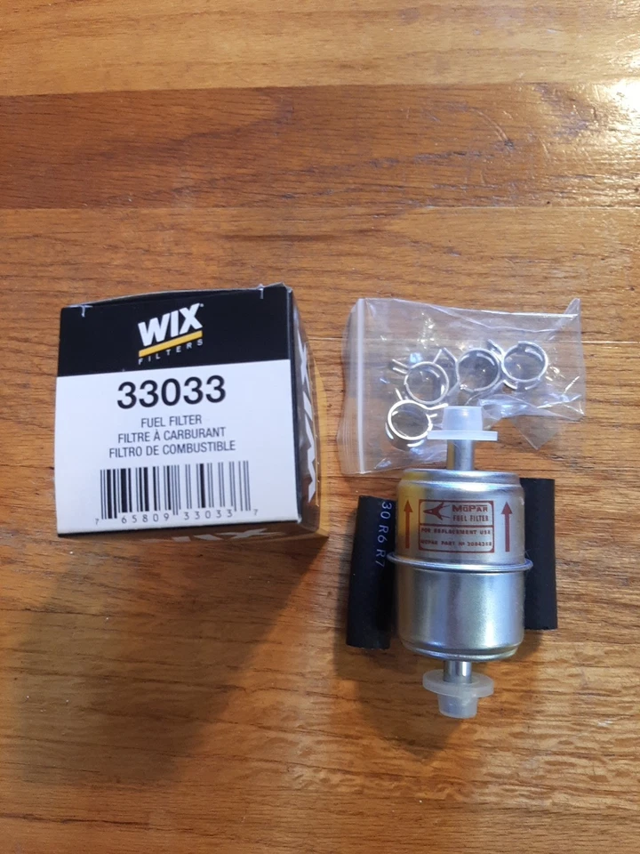 Filtro de combustible estilo fábrica Mopar 1960-1966 WIX. NUEVO 198 225 318 383 413 440 426 Foto 4 de 4