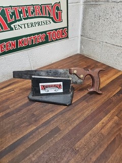 K237 Rare Antique William McNiece Phila Table Saw 1800s split nut 12" die stamp