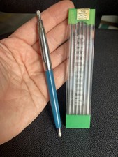 Ancien Criterium porte mine publicitaire ESSO + lot de mines écriture vintage