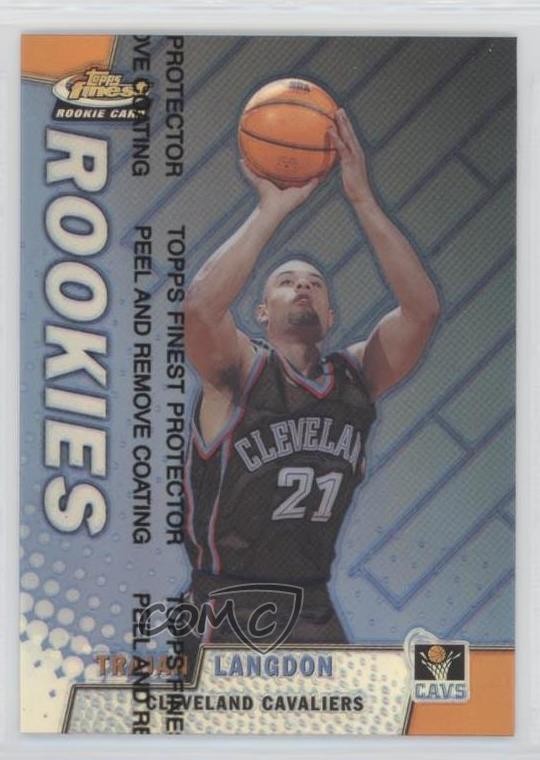 1999-00 Topps Finest Rookies Refractor Trajan Langdon #116 Rookie RC tt7