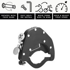 Motorcycle Throttle Control Lock - Top-Mount Adjustable Speed Stainless Steel