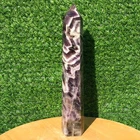 490g Natural Dreamy Amethyst Obelisk Crystal Wand Point Energy Healing Reiki