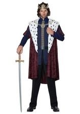 California Costumes Men  s Royal Storybook King Adult Medieval Halloween Costume