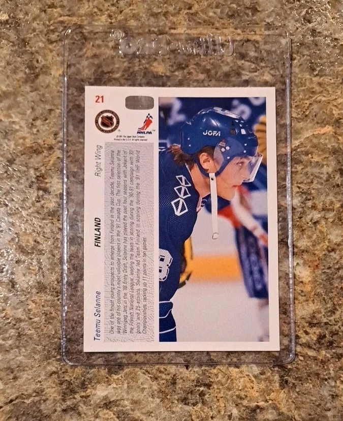 (5) Teemu Selanne 1991-92 Upper Deck Rookie card RC 1993-94 Topps Classic Score - Image 3 of 4