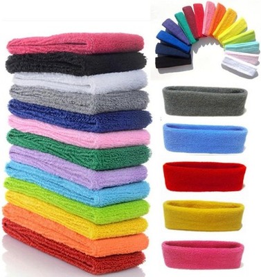 Yeshan 12 Packs Wicking Stretchy Athletic Sweatband/Sport Headbands/Head wrap...