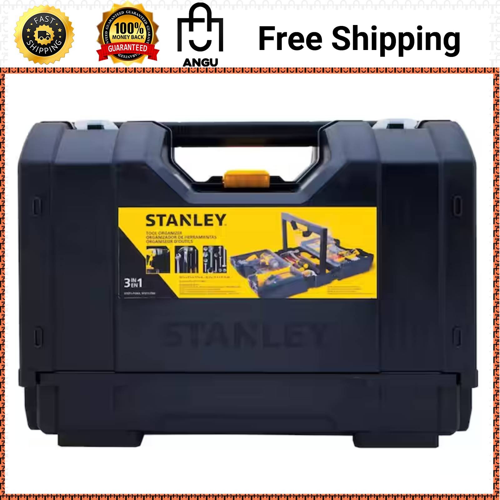 3in1 Small Parts Organizer 22 Compartment Storage Box Hardware Case