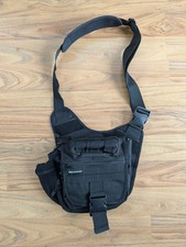 Bolso Bandolera Pañal Senthood Ops Tactical Papá/Mamá Negro Ajustable Senderismo