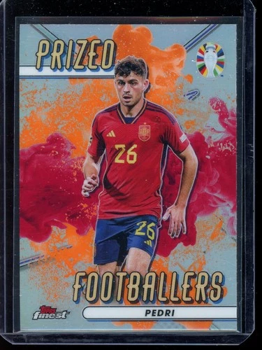 2023 Topps Finest Pedri Prized Footballers Orange/Red Fusion #PVF-PE - Barcelona