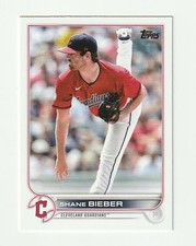 2022 Topps Series 1 Baseball Shane Bieber - Cleveland Guardians #21