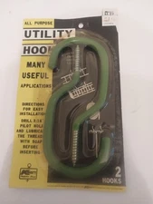 Kmart vintage all-purpose utility hooks (pack of 2) green