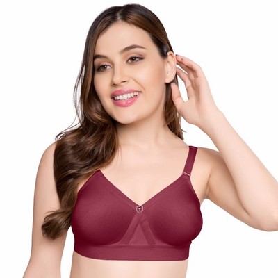 TRYLO Women's Cotton Solid Regular Fit Bra