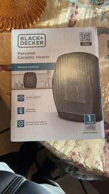 Black & Decker Personal Ceramic Heater 1500 Watts Black BHDC500B46