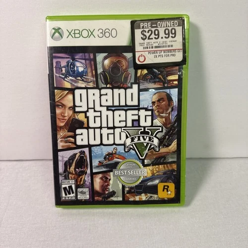 Grand Theft Auto V (Microsoft Xbox 360, 2013) GTA5 - No Manual/Disc 2 Only