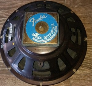 Vintage 60’s Fender 10” Blue Label Speaker 16 Ohm 014213