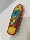 Vintage U.S.A. J Chein & Company Mark 1 Wind-Up Tin Toy Speed Boat I-3