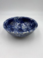 Over and Back Blue Spongewear Stoneware Bowl #1
