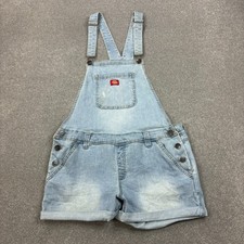 Dickies Dungarees Kids X Large Blue 30x3 Overalls Denim Workwear Carpenter Youth