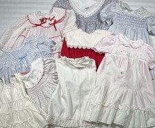 Vintage Baby Dresses Slips Sizes 6 mo-3T Polly Flinders, Toddle Time Etc 10pcs