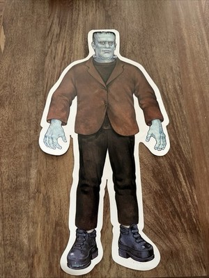 Amscan 1980s Vintage Halloween Diecut Decor Frankenstein Witch Monster Design