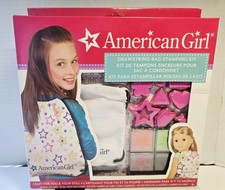 American Girl carrier Draw string Bag Stamping Kit