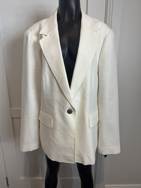 Witchery Women’s Blazer Ivory Size 18